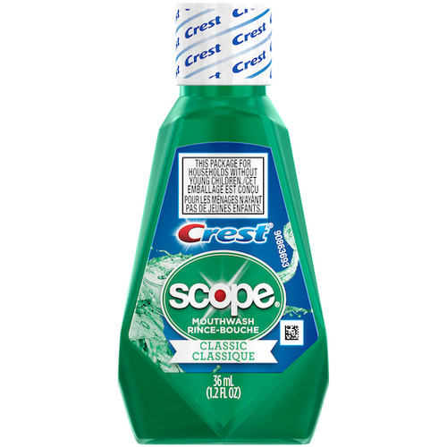 Crest Scope Classic Mouthwash, 1.2 Ounce, 48 Per Case