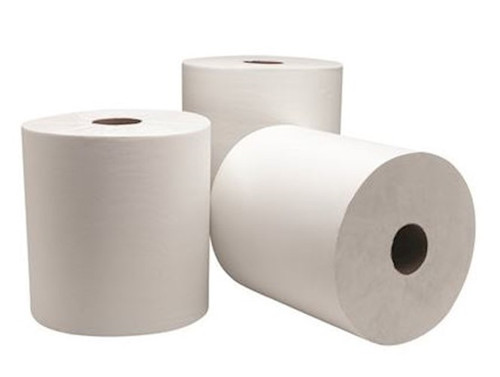 Renown Hardwound High Capacity White Paper Towel 8in, 1000 ft Per Roll, 6 Per Roll