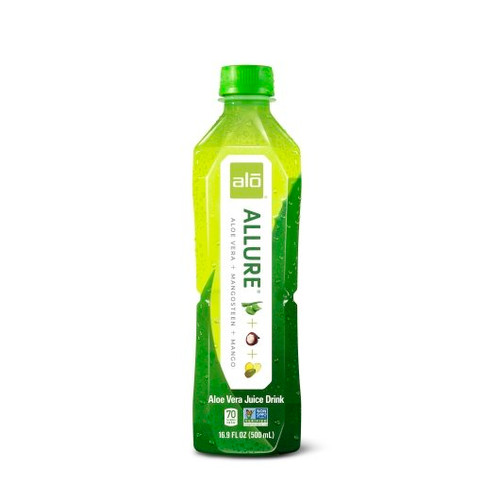 Alo Drink Allure Aloe Mangosteen & Mango, 16.9 Fluid Ounces, 12 Per Case