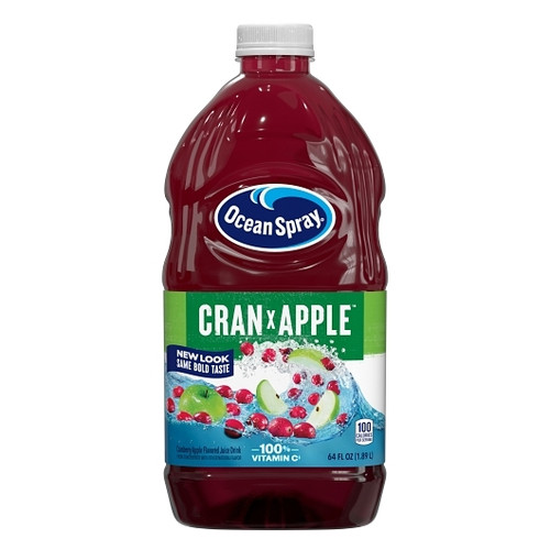 Ocean Spray Cranberry Apple Juice, 64 Fluid Ounce, 8 Per Case
