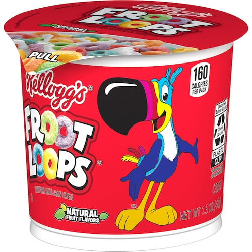 Kellogg s Froot Loops Cereal, 1.5 Ounce, 60 Per Case