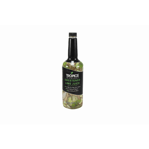 Tropics Sweetened Lime Juice, 1 Liter, 12 Per Case