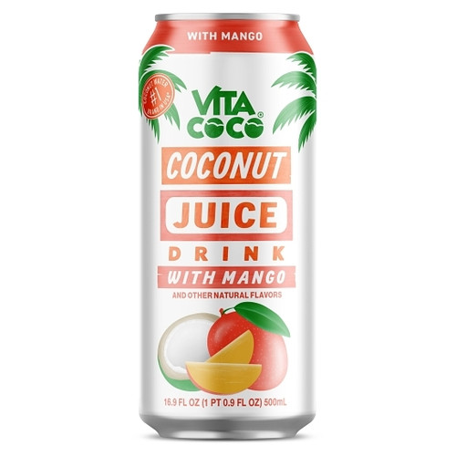 Vita Coco Coconut Juice With Mango, 16.9 Fluid Ounce, 12 Per Case