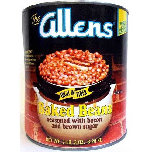Allens Baked Beans Seasoned With Bacon And Brown Sugar, 115 Ounces, 6 Per Case