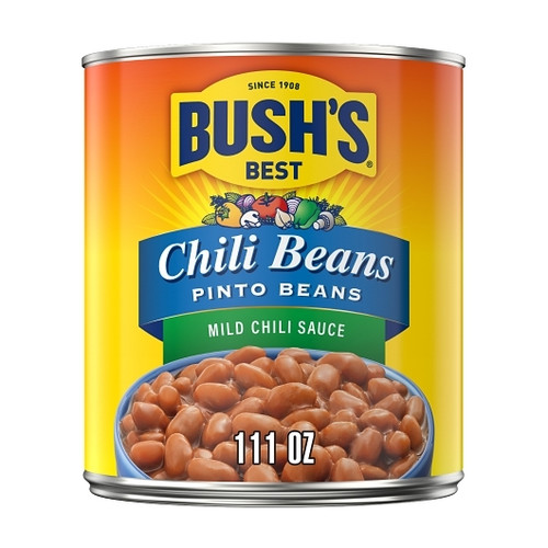 Bushs Best In Chili Sauce Beans, 111 Ounce, 6 Per Case