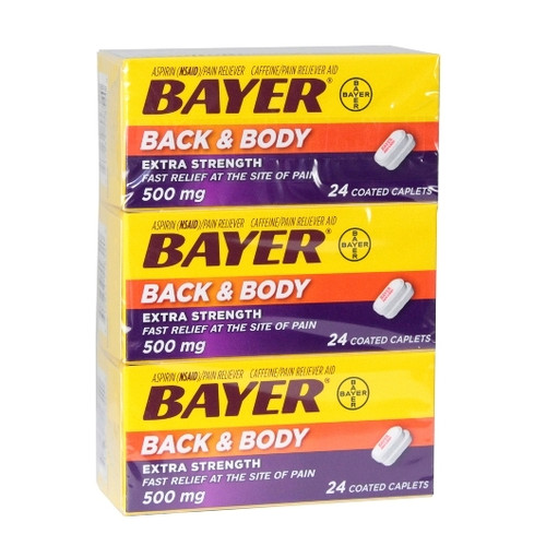 Bayer Back and Body Extra Strength, 24 Count, 36 Per Case