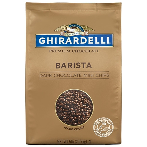 Ghirardelli Barista Dark Chocolate Mini Chip, 5 Pound, 2 Per Case