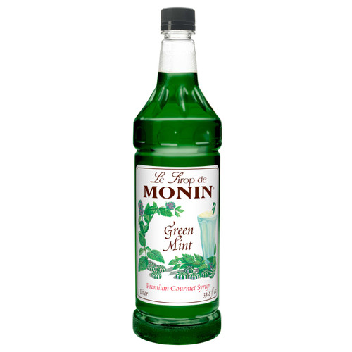 Monin Green Mint Syrup, 1 Liter, 4 Per Case