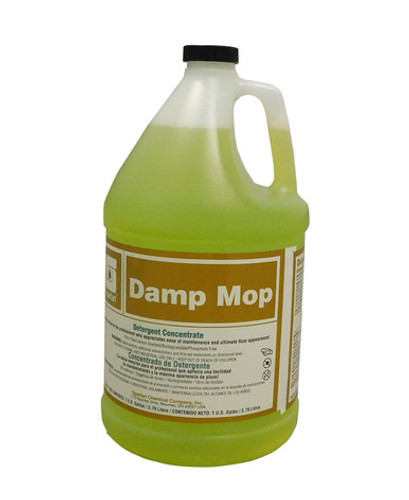 Spartan Damp Mop Detergent Concentrate Cleaner Lemon Scent, 1 Gallon, 4 Per Case