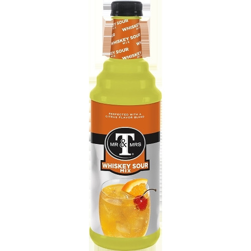 Mr & Mrs T s Whiskey Sour Cocktail Mixer, 1 Liter, 6 Per Case