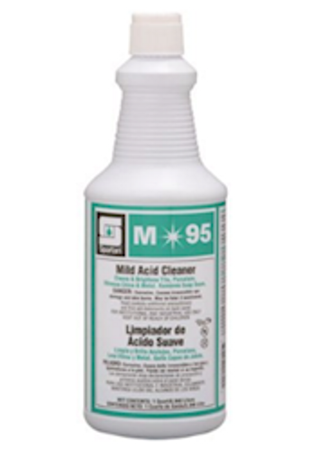 Spartan M95 Mild Acid Cleaner Pine Scent, 1 Quart, 12 Per Case