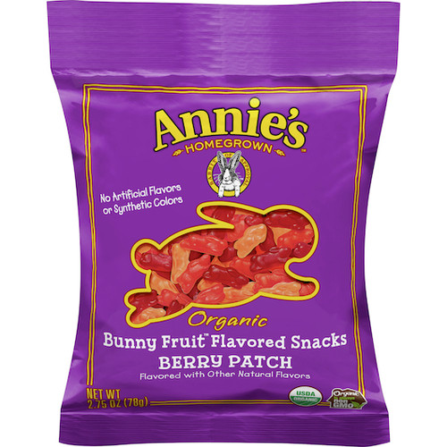 Annie s Organic Berry Patch Bunny Fruit Snacks, 2.75 Ounce, 36 Per Case