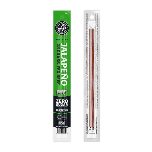 Country Archer Jerky Co Jalapeno Grass-Fed Beef Sticks, 1 Ounce, 18 Per Box, 6 Per Case