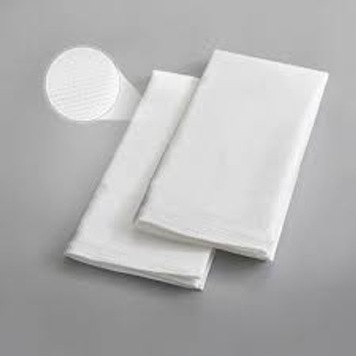 Oxford Spun Poly Bird Eye Napkin White (20" x 20"), 1 Dozen