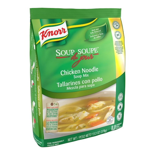 Knorr Soup Du Jour Chicken Noodle Mix, 13.3 Ounce, 4 Per Case