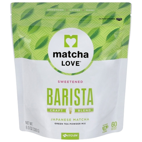 Matcha Love Matcha Green Tea Powder Mix, 8 Ounces, 6 Per Case