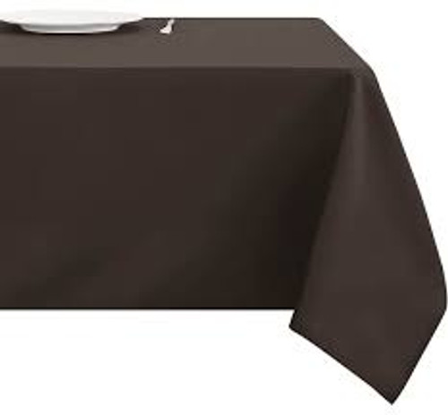 Oxford Chocolate Brown Square Table Linen (42" x 42"), 1 Dozen