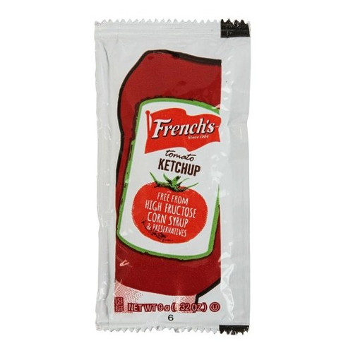 French s Tomato Ketchup Single Serve, 9.99 Gram, 1500 Per Case