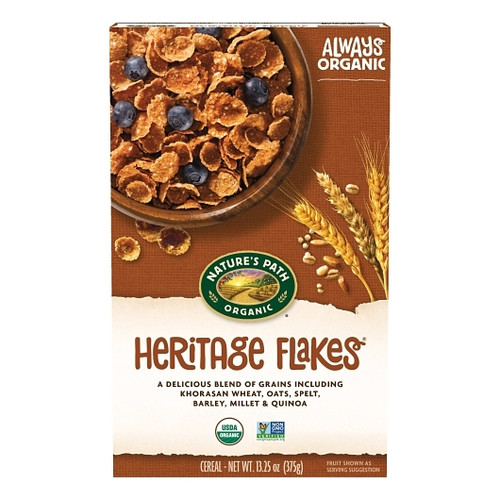 Nature s Path Heritage Flakes Cereal, 13.25 Ounce, 12 Per Case