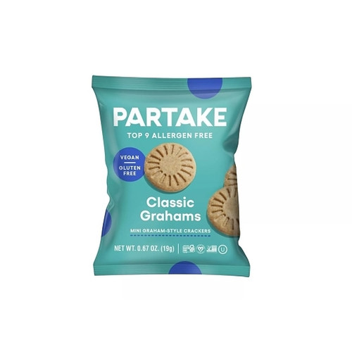 Partake Foods Mini Graham Cracker Snack, 0.042 Pound, 100 Per Case