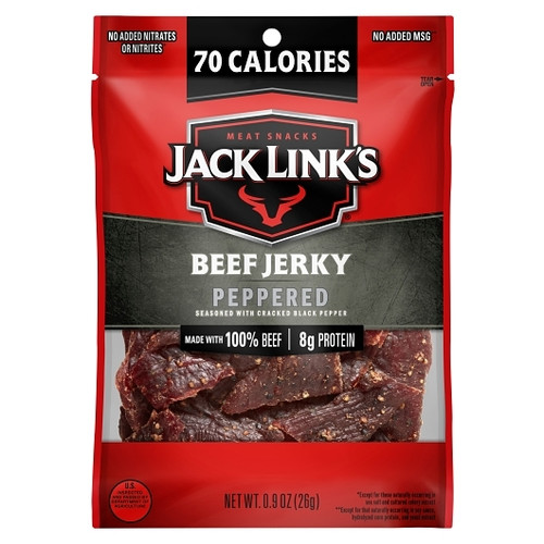 Jack Link s Peppered Beef Jerky, 0.9 Ounces, 48 Per Case