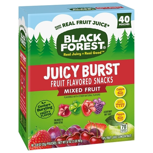 Black Forest Mixed Fruit Juicy Burst, 32 Ounce, 6 Per Case