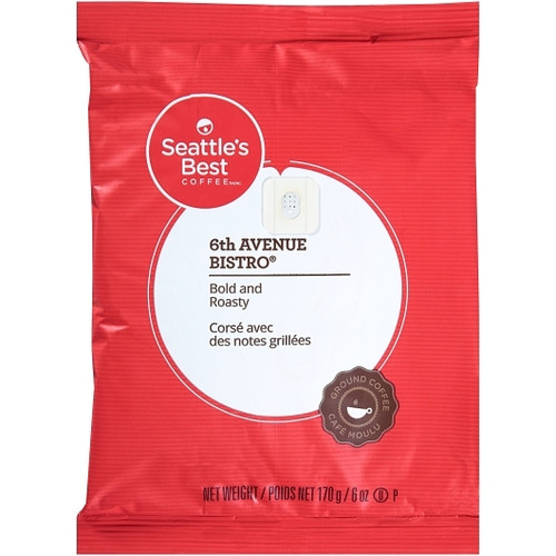 Seattle's Best 6th Ave Bistro Bold and Roasty Ground Coffee, 6 Ounce, 32 Per Case