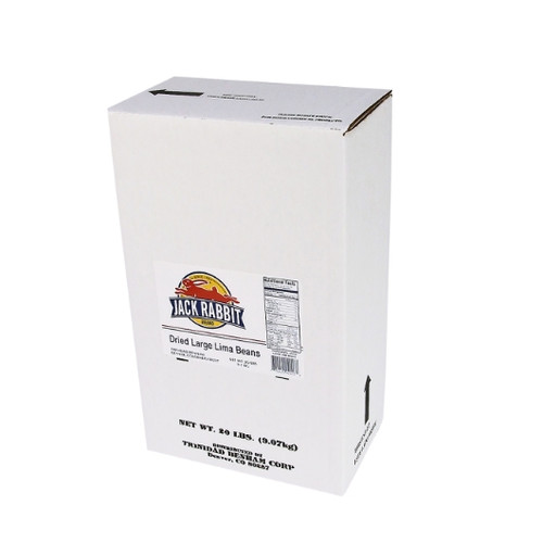 Jack Rabbit Large Lima Beans, 20 Pounds, 1 Per Case