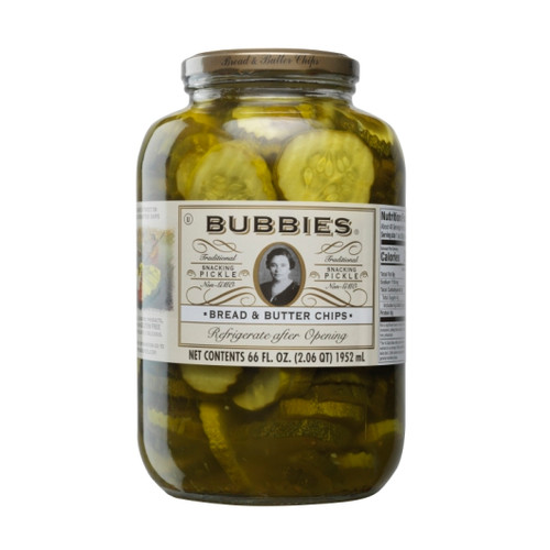 Bubbies Bread & Butter Pickle Chips, 66 Fluid Ounce, 6 Per Case