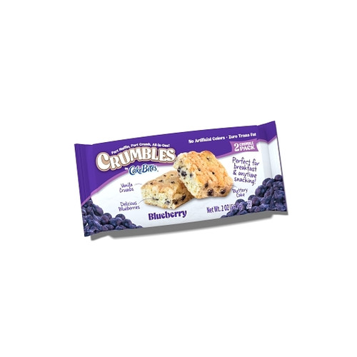 Crumbles By Cakebites Blueberry Display, 2 Ounce, 12 Per Pack, 9 Per Case