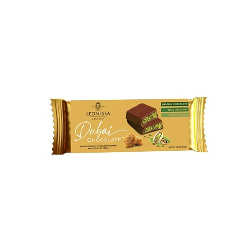 Leonessa Dubai Chocolate Bar Master, 3.5 Ounce, 12 Per Pack, 4 Per Case