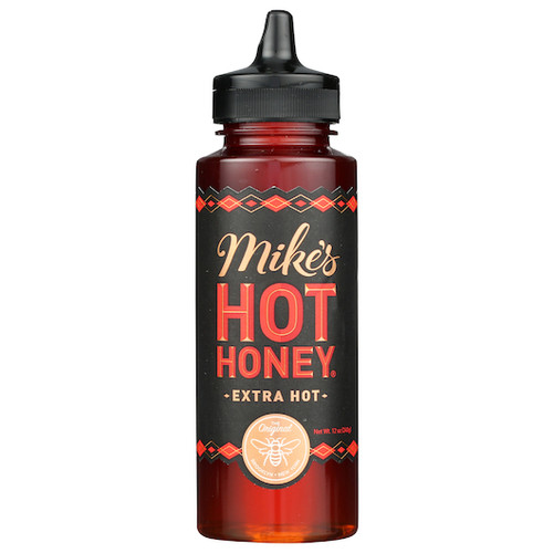 Mike s Hot Honey Extra Hot Honey Bottle, 12 Ounce, 6 Per Case