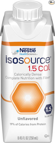 Isosource 1.5 Cal Malnutrition Tube Feeding Liquid Formula, 33.8 Fluid Ounce, 6 Per Case