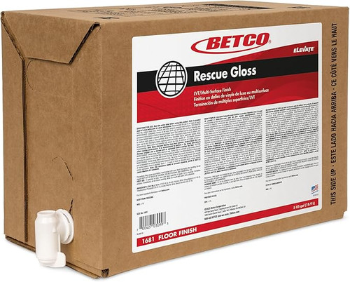 Diversey Rescue Gloss Multi-Surface Floor Finish, 5 Gallon Bag-in-Box