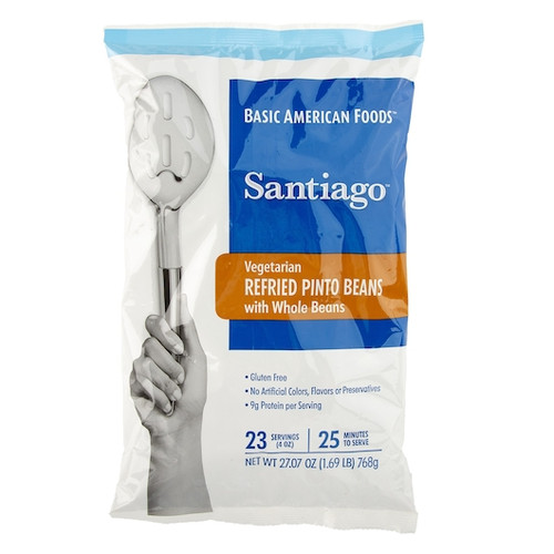 Baf Santiago Vegetarian Refried Pinto Beans, 27.09 Ounce, 6 Per Case