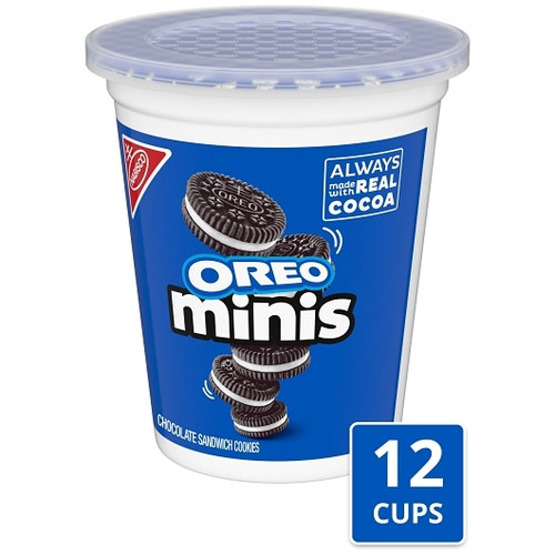 Oreo Go Paks Mini Sandwich Cookies, 3.5 Ounce, 12 Per Case