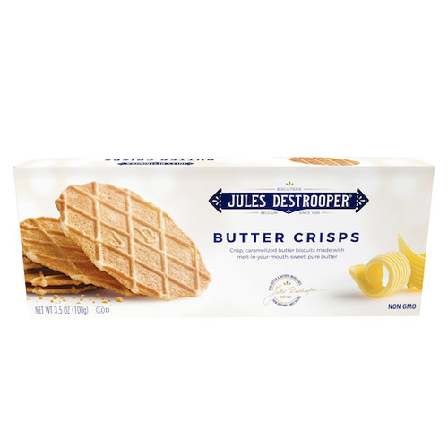 Jules Destrooper Butter Crisps Biscuit, 3.5 Ounces, 12 Per Case