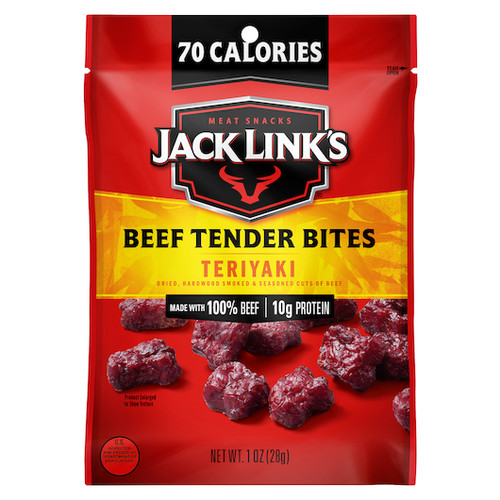 Jack Link s Teriyaki Beef Steak Tender Bites, 1 Ounces, 48 Per Case