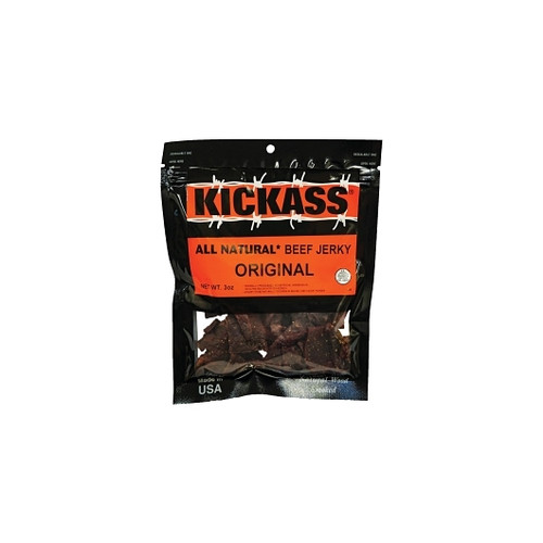 Kickass Beef Jerky Original All Natural Beef Jerky, 3 Ounce, 24 Per Case