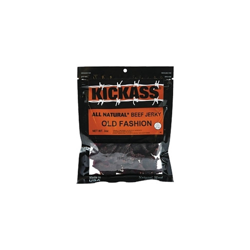 Kickass Beef Jerky Sweet & Savory All Natural Beef Jerky, 3 Ounce, 24 Per Case