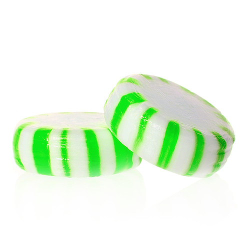 Sunrise Confections Spearmint Starlight Mint - Individually Wrapped, 3 Pounds, 8 Per Case