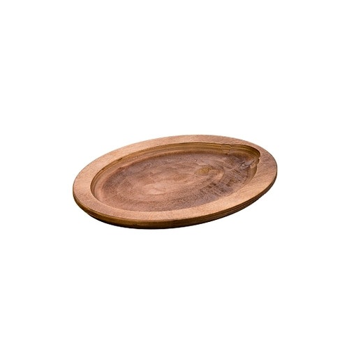 Lodge Oval Wood Walnut Stain Underliner, 6 Per Case