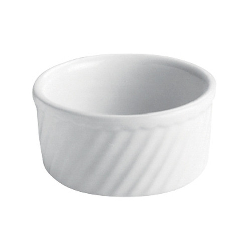 Hall China Souffle Dish 4 In X 2 In (8 Oz) White, 2 Dozen, 1 Per Case