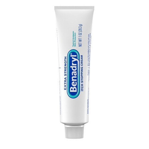 Benadryl Topical Extra Strength Cream, 1 Ounce, 6 Per Pack, 4 Per Case