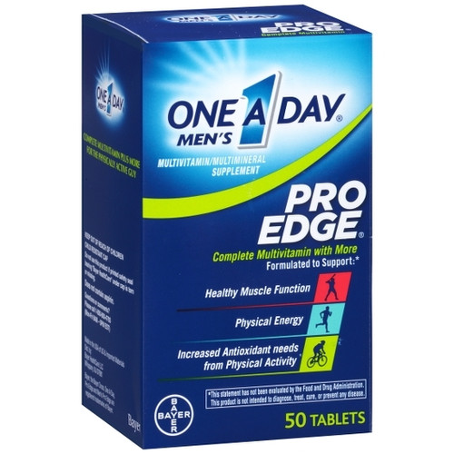 One-A-Day Men Pro Edge, 50 Piece, 24 Per Case