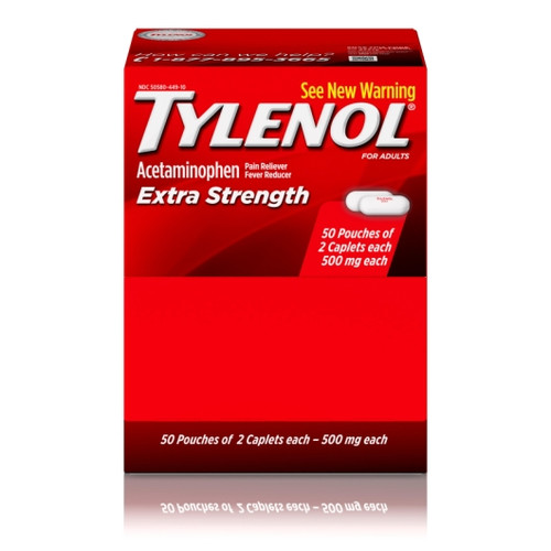 Esk Plus Extra Strength Acetaminophen Caplets, 100 Count, 36 Per Case