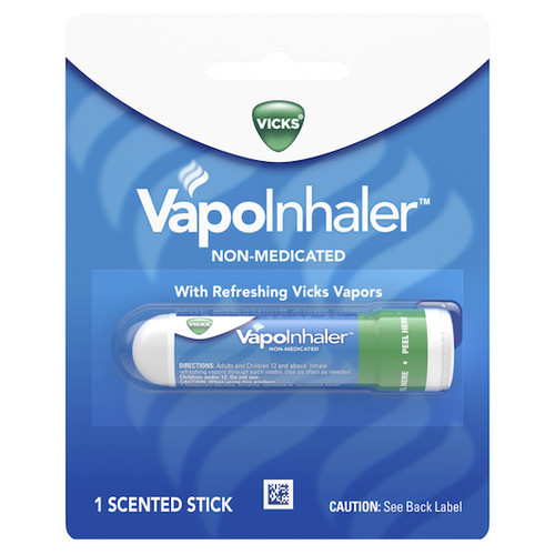 Vicks Inhaler Nasal Decongestion, 0.007 Fluid Ounce, 12 Per Case