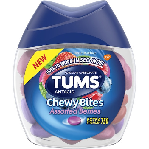 Tums Assorted Berry Chewy Bites, 32 Each, 3 Per Pack, 8 Per Case