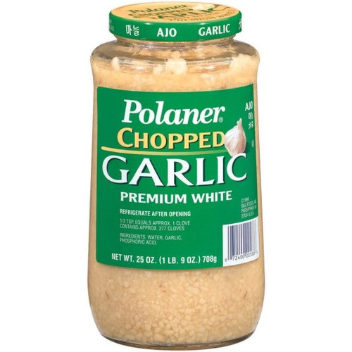 Polaner Chopped Garlic, 25 Ounce, 6 Per Case