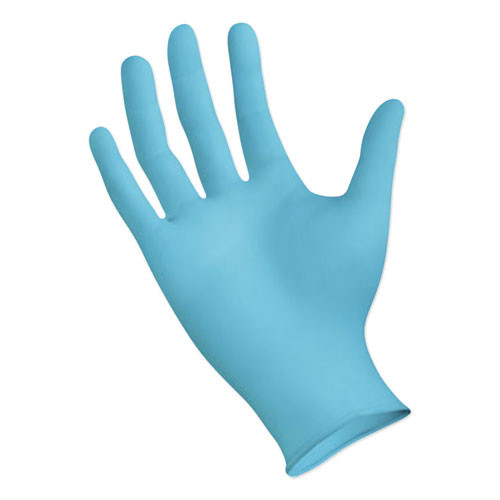Disposable Powder-free Nitrile Gloves, Medium, Blue, 5 Mil, 1000/carton